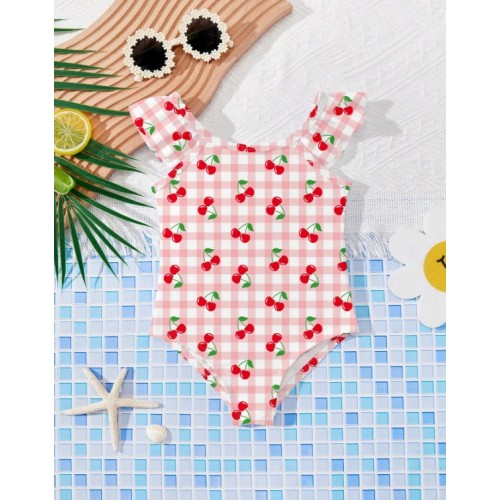 Βρεφικό-Ολόσωμο-Μαγιό-Vrefiko-Olosomo-Magio-Pink Cherry Swimwear